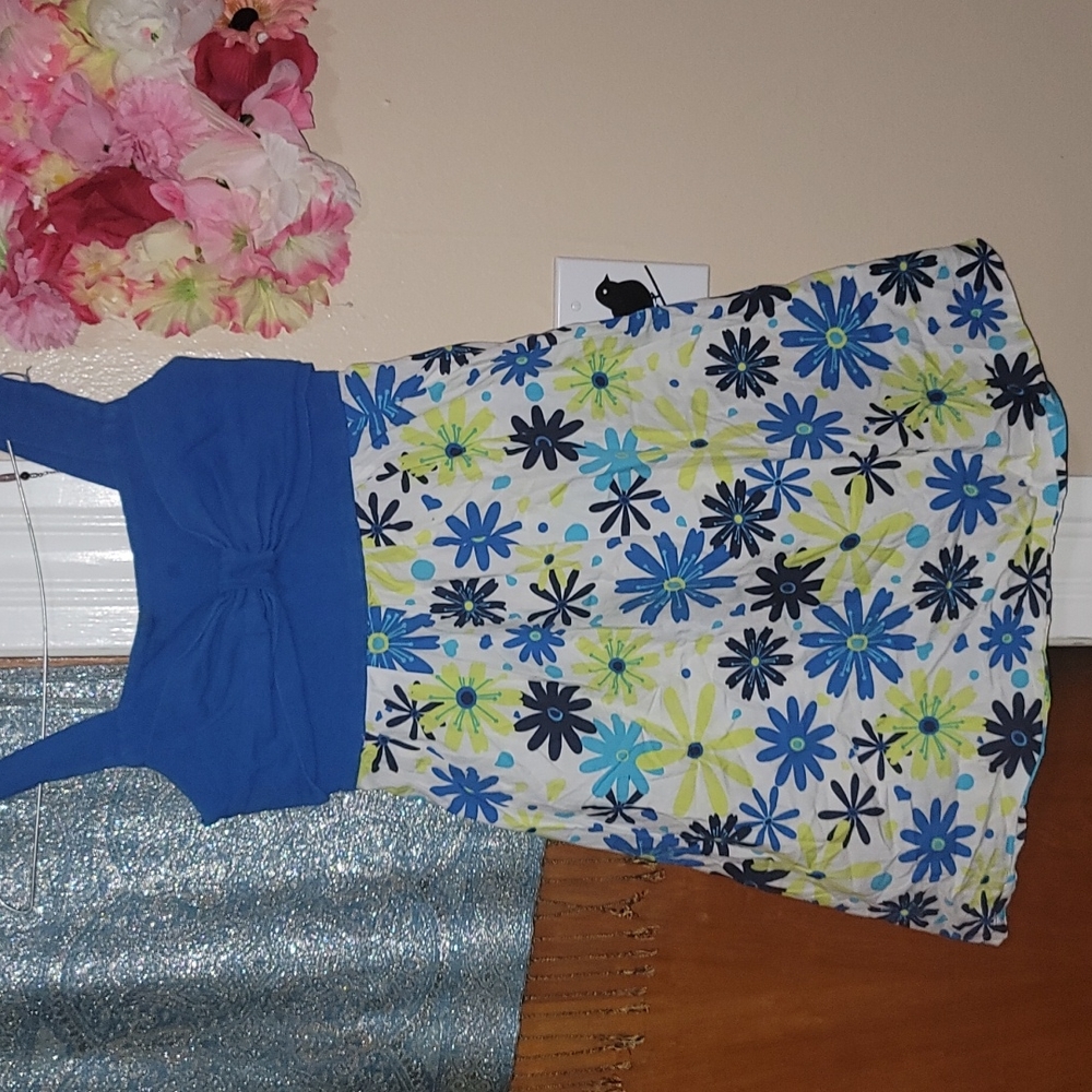 Swak midi floral tank casual summer dress girls